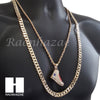 HIP HOP SNEAKER ROPE CHAIN DIAMOND CUT 30" CUBAN LINK CHAIN NECKLACE 62 - Raonhazae