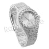 HIPHOP RAONHAZAE SILVER LAB DIAMOND WATCH MIAMI CUBAN CHAIN SX9 - Raonhazae